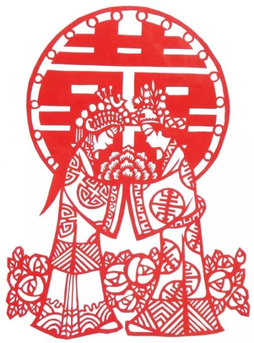百年好合------------------杨民兴(南安)高十一组【剪纸作品】