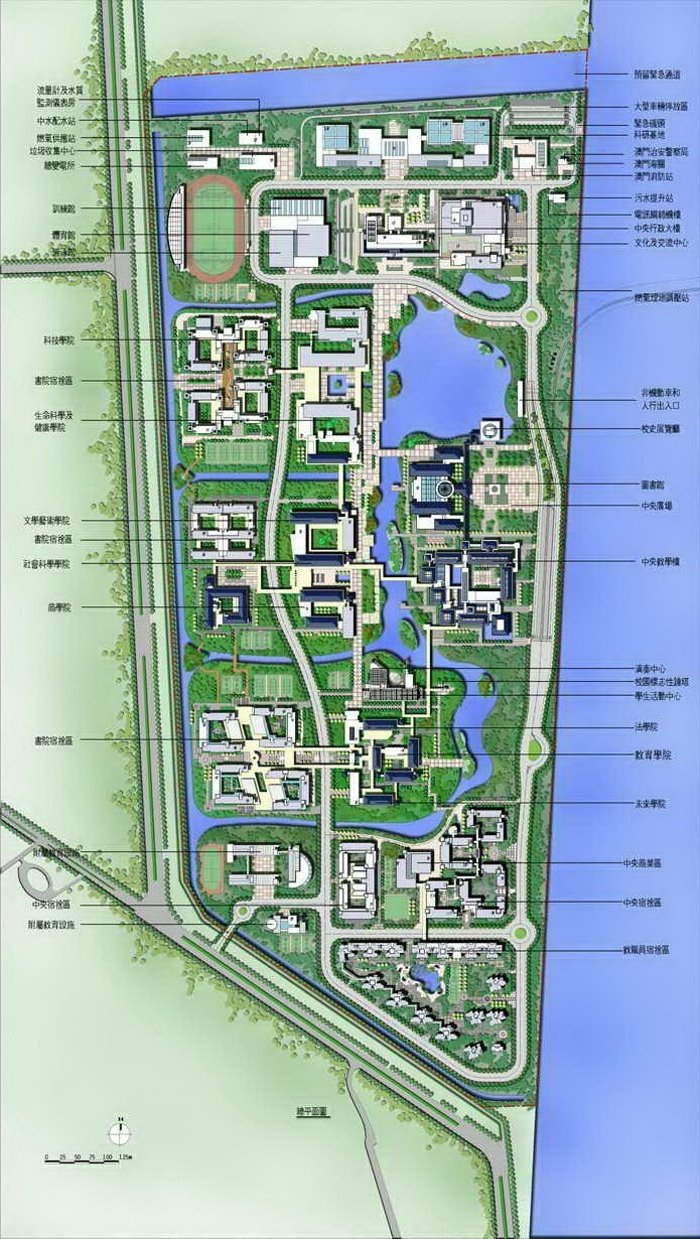 澳门大学平面图(图片取自互联网)