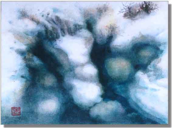 水彩画《初春》----------陈小阔（南安）初81届【绘画作品】