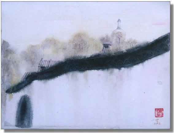 水彩画《北海之秋》------陈小阔（南安）初81届【绘画作品】
