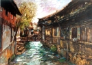 油畫《丽江古城》--------陈小阔（南安）初81届【绘画作品】
